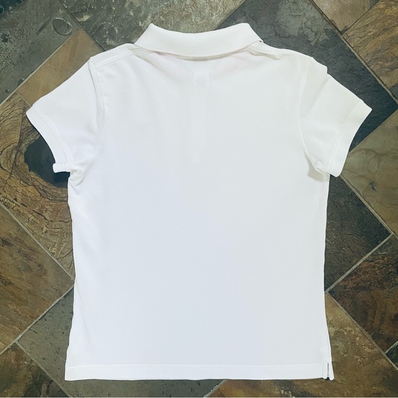 Lilly Pulitzer•M•Vintage White/Hot Pink Polo Shirt•95% Pima Cotton~5% Spandex🌼 - Picture 2 of 9